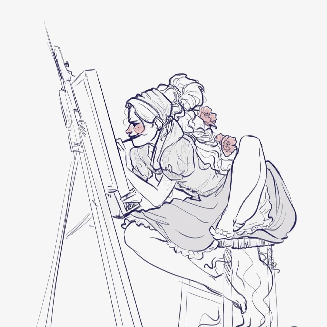 1080x1080 Quick Messy Punzie Sketch