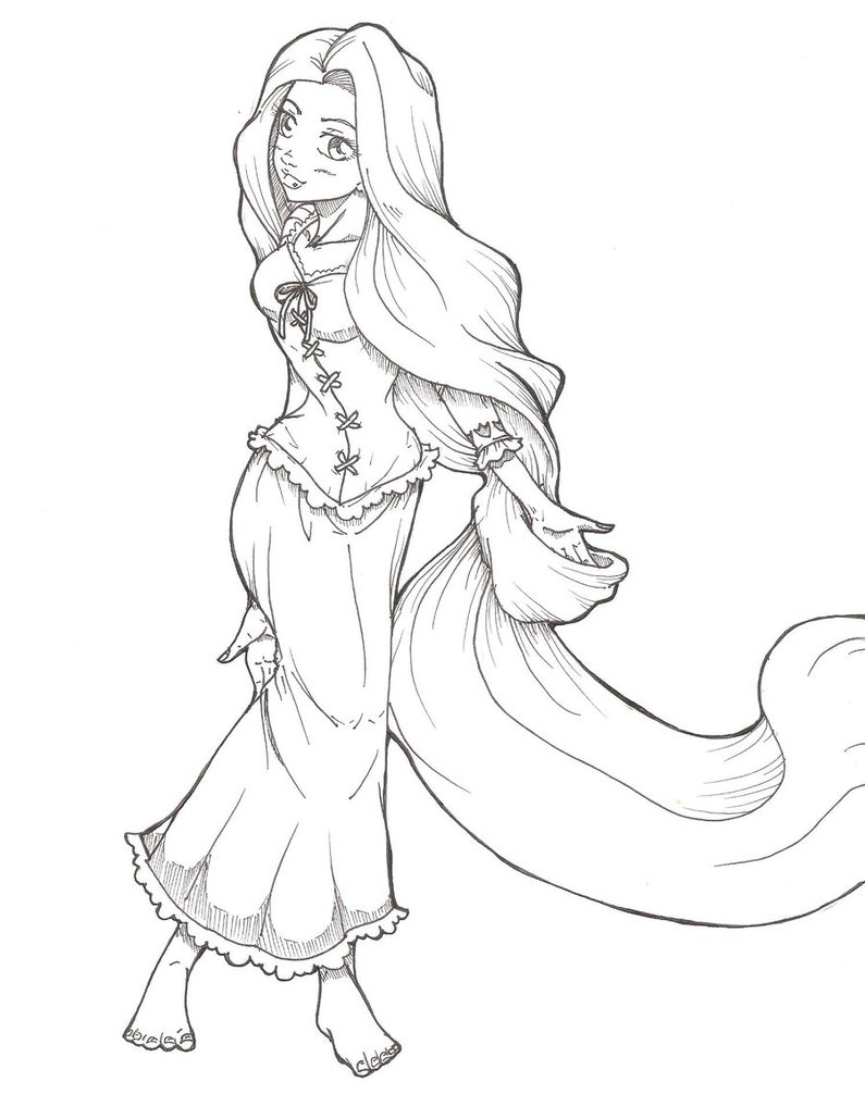 795x1006 Rapunzel Disney By Nikraf