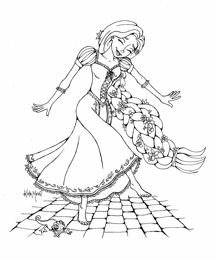 900x1081 Dancing In The Street Rapunzel By Bummblebird