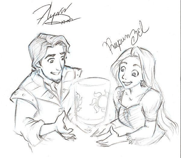 600x524 Disneyland Rapunzel And Flynn By Kolidescope