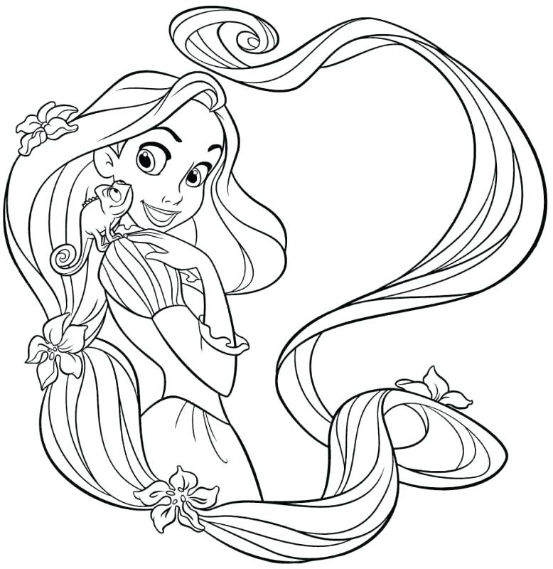 778x800 Rapunzel Coloring Pages To Print Princess Tangled Printable