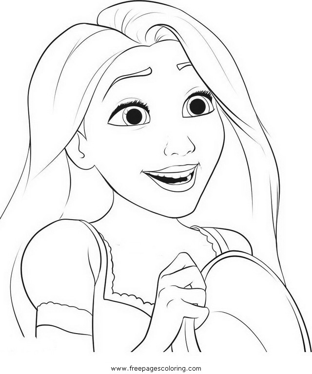 640x768 Rapunzel Tangled Coloring Page Free Coloring Pages For Kids