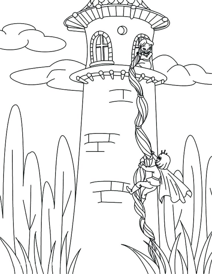 742x960 Free Online Rapunzel Coloring Pages Printable Tangled For Kids