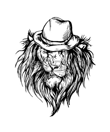 375x450 Black And White Lion Stock Photos. Royalty Free Business Images