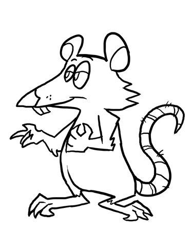 370x480 Cartoon Rat Coloring Page Free Printable Coloring Pages
