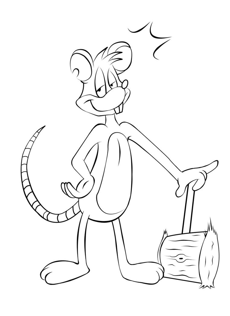 762x1048 School Project Cartoon Rat By Ljphil