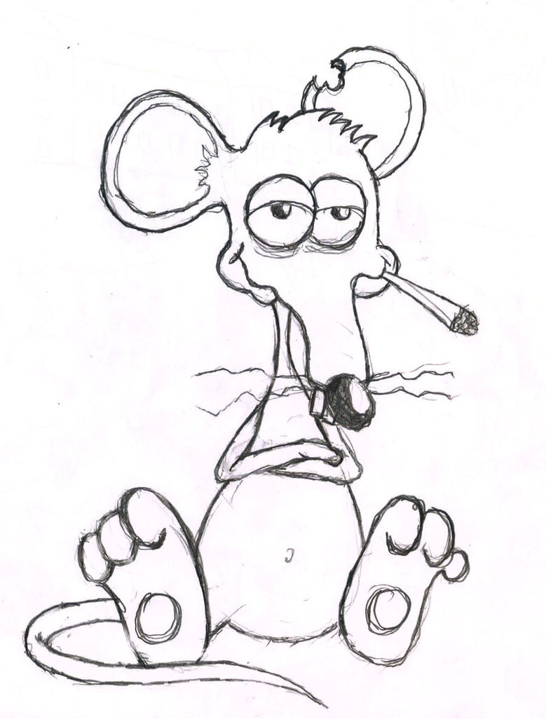 779x1026 The Smoking Rat By Mistawolf