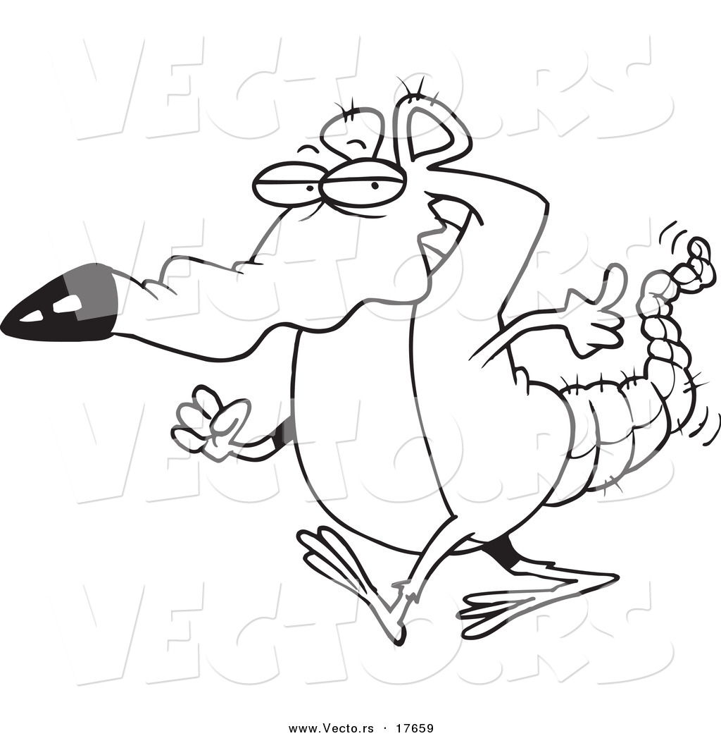 1024x1044 Vector Of A Cartoon Rat Walking Within Lab Rats Coloring Pages New