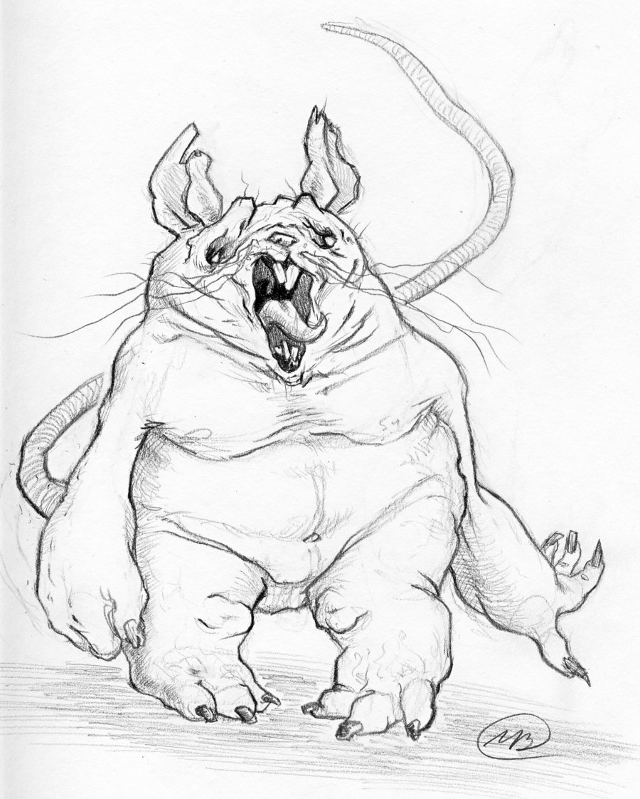 900x1122 Mutant Rat By Flammableperson