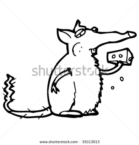 450x470 Cute Rat Drawing Clipart Panda