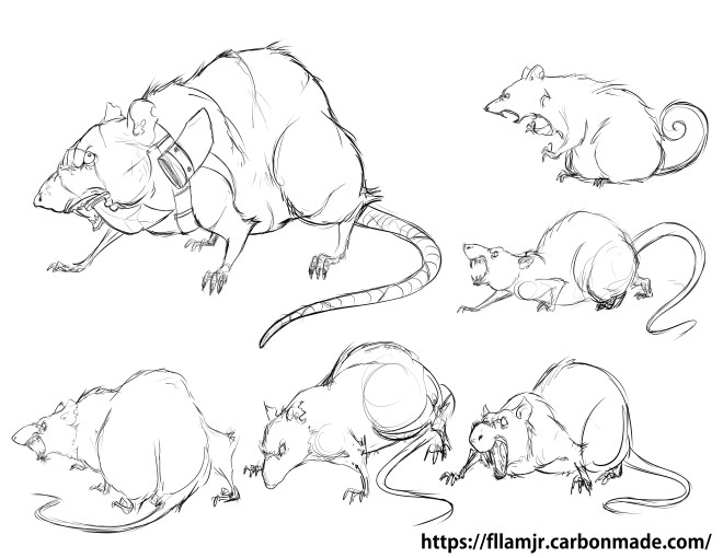 660x510 Mean Rat Drawing