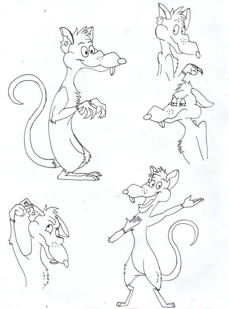 770x1037 Skinny Rat Sketches By Creative Dreamr