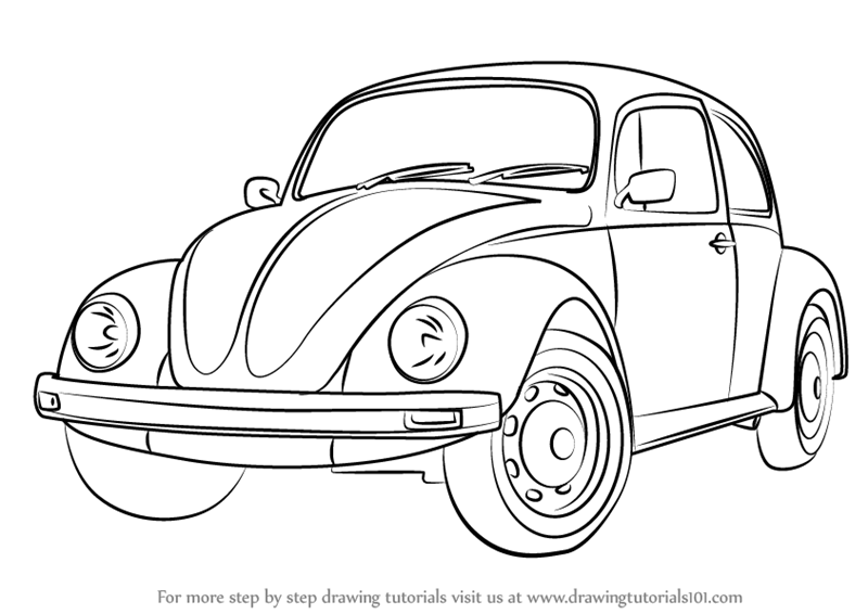 800x566 Volkswagen Bug Drawing Vw Bug Cartoon Drawing