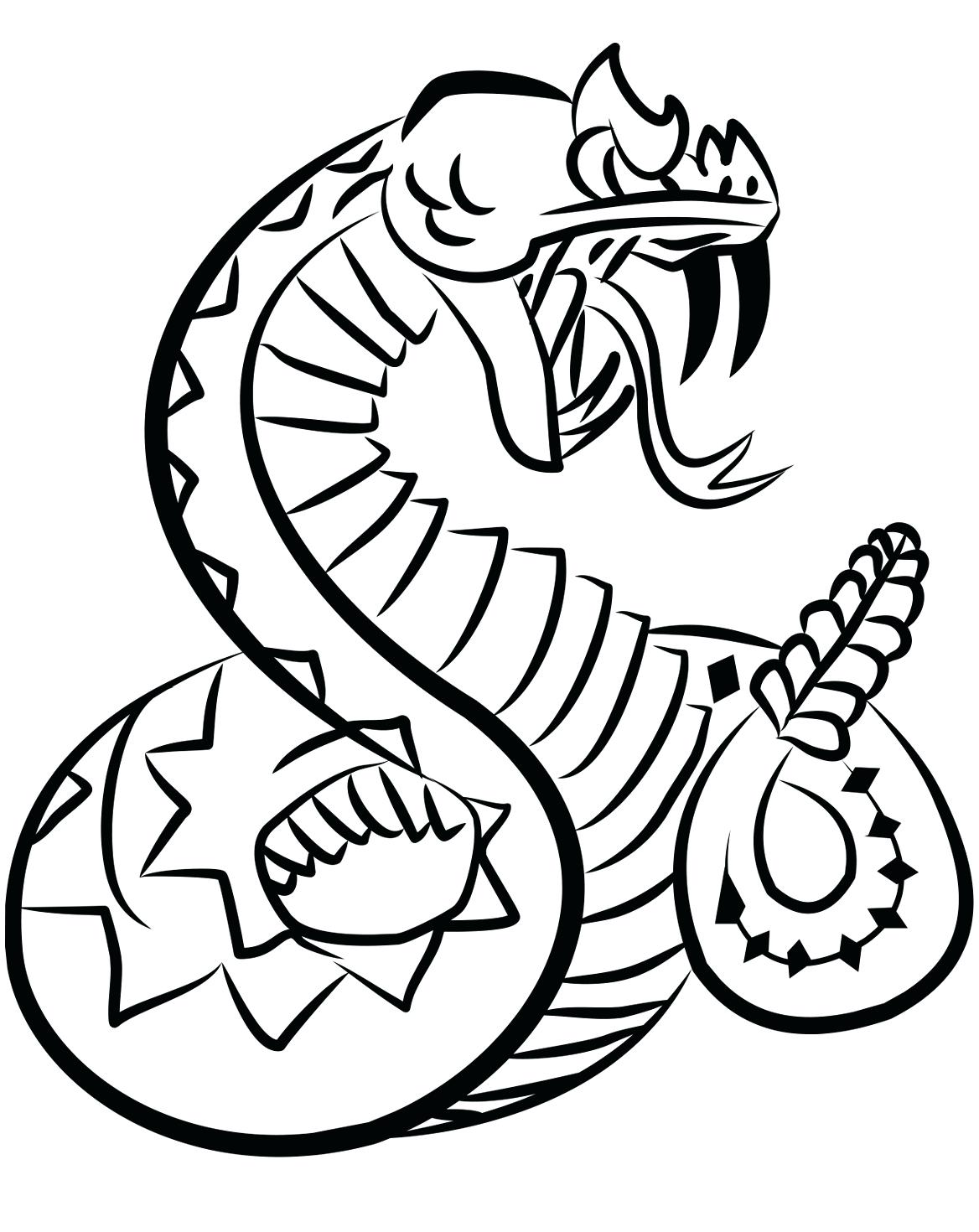 1168x1470 Coloring Rattlesnake Coloring Page