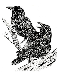 236x300 Raven Bird Drawings