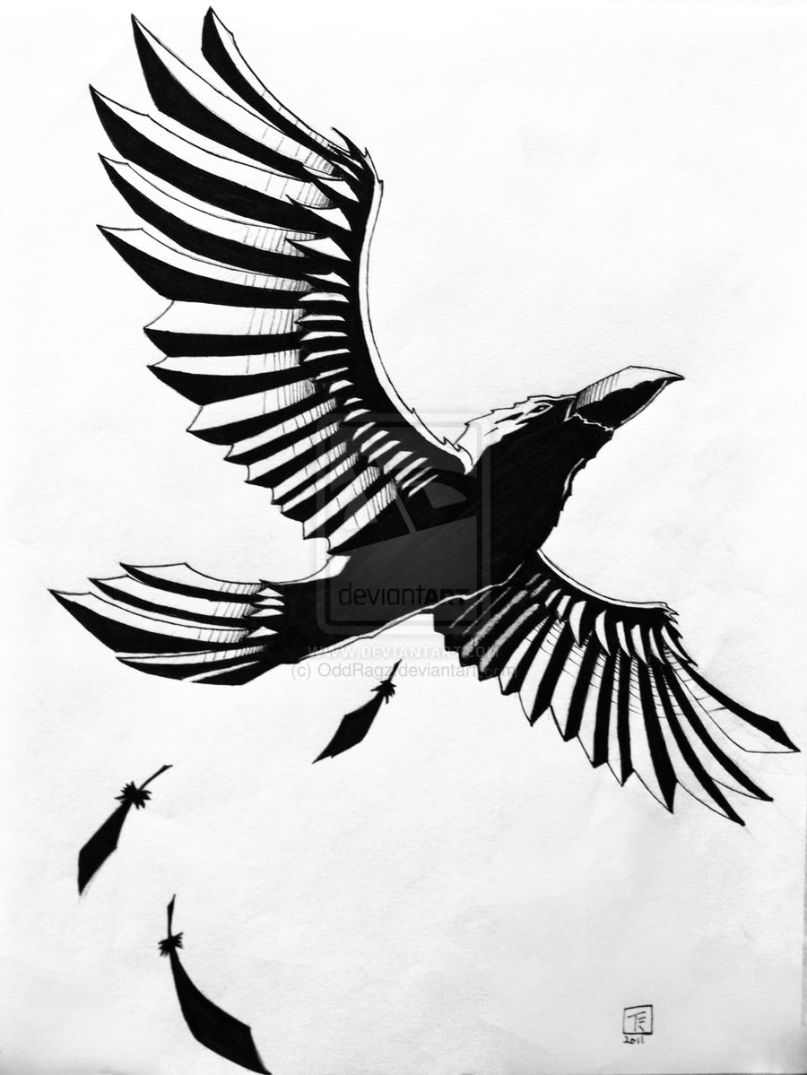 900x1199 Raven Tattoo