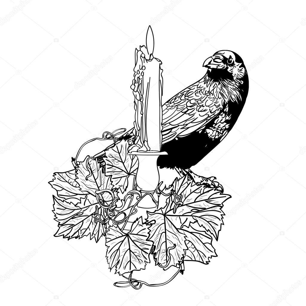 1024x1024 Monochrome Drawing For Halloween Stock Photo Voi9