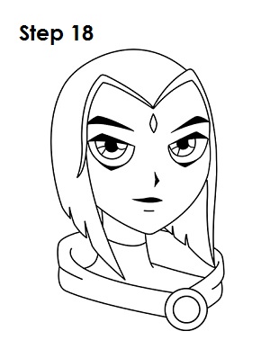 300x388 How To Draw Raven (Teen Titans)