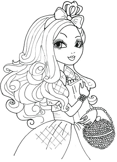 464x640 Ever After High Free Coloring Pages Cedar Wood Raven Queen Hatter