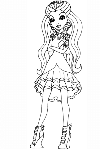 323x480 Ever After High Raven Queen Coloring Page Free Printable