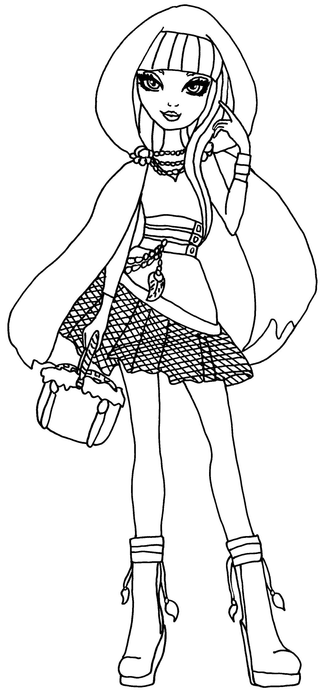 1024x2203 Cerise Coloring Pages Luxury Ever After High Coloring Pages Raven
