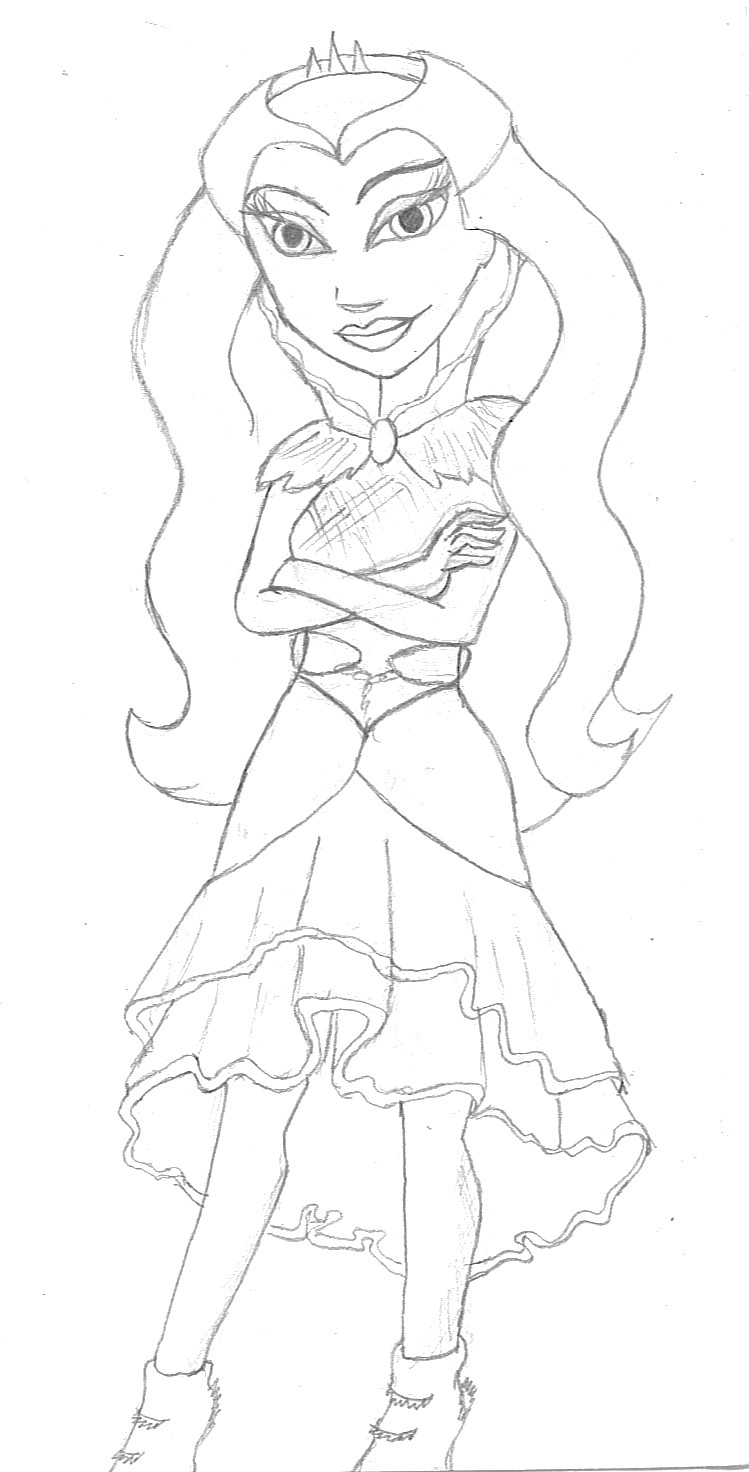 749x1472 Warm Up Sketch Raven Queen By Sinistersorrows