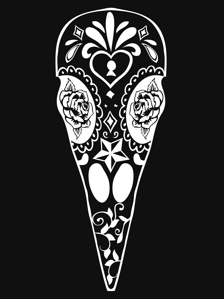 750x1000 Raven Sugar Skull Unisex T Shirt By Sharksonatrain Redbubble