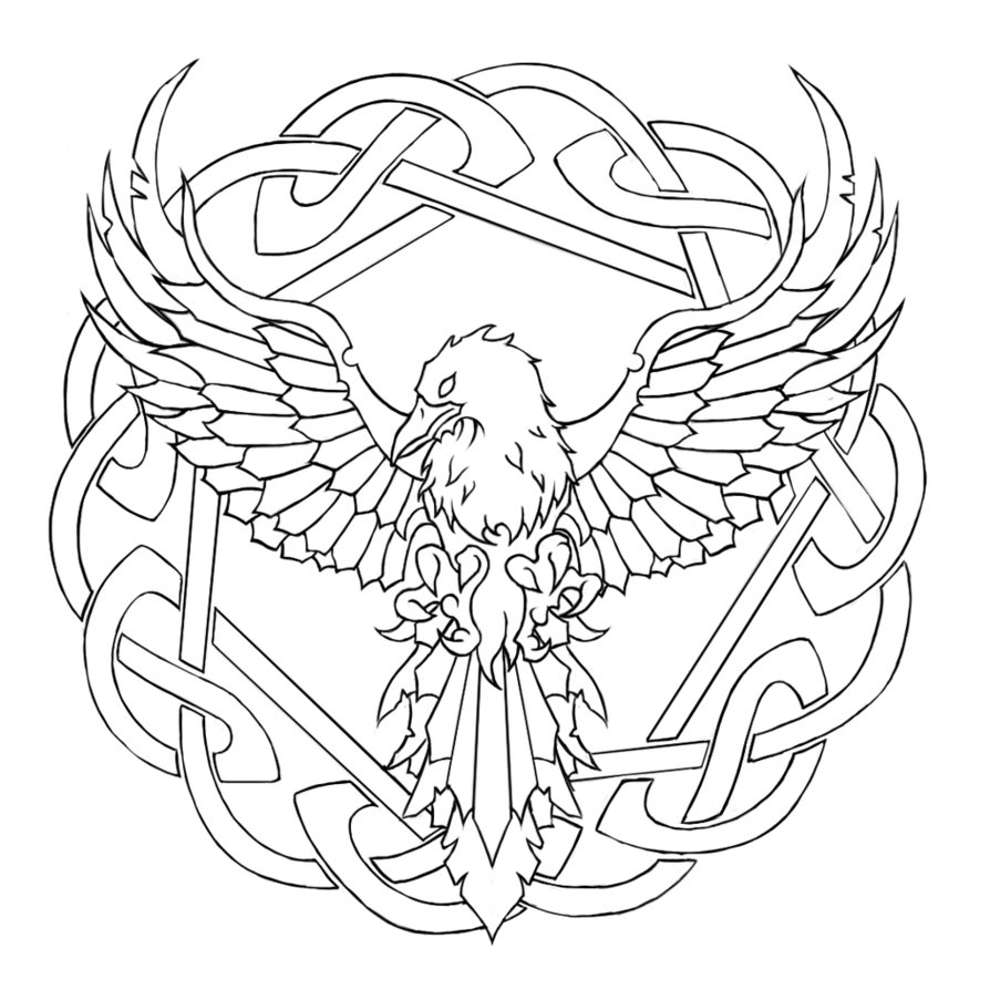 894x894 Raven Tattoo By Frostlines