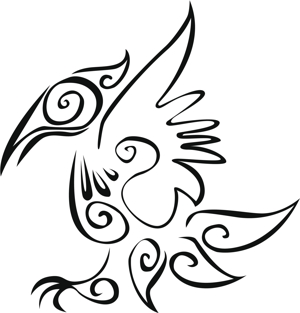 300x313 Amazing Raven Tattoo Designs And Their Meanings