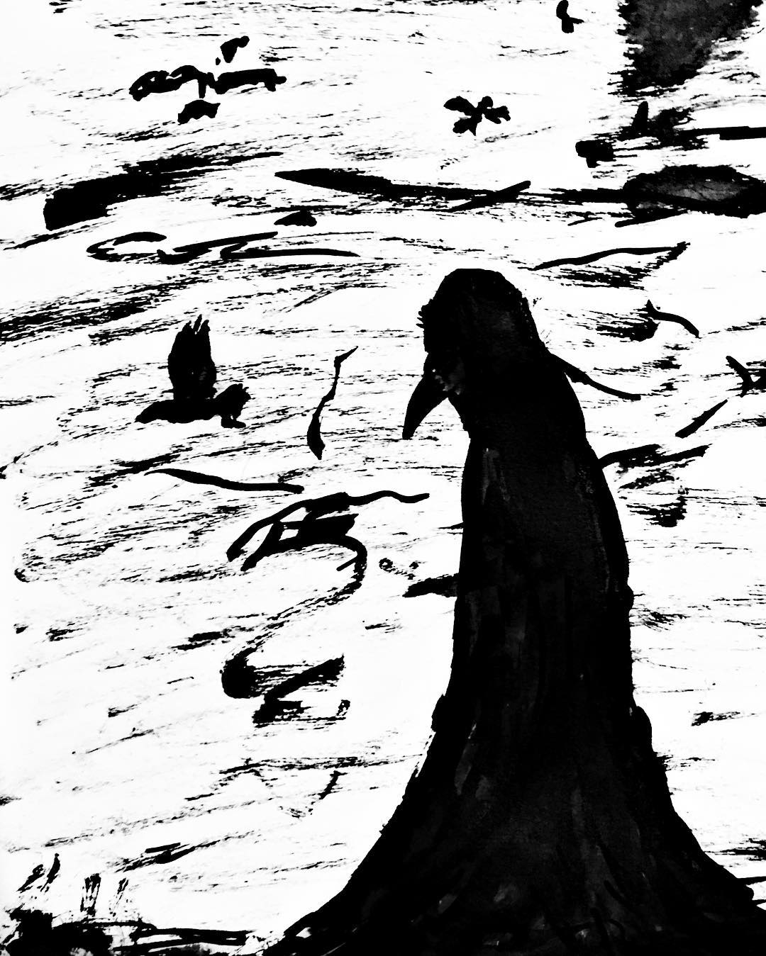 1080x1349 Raven Bird Drawing Sketch On Instagram