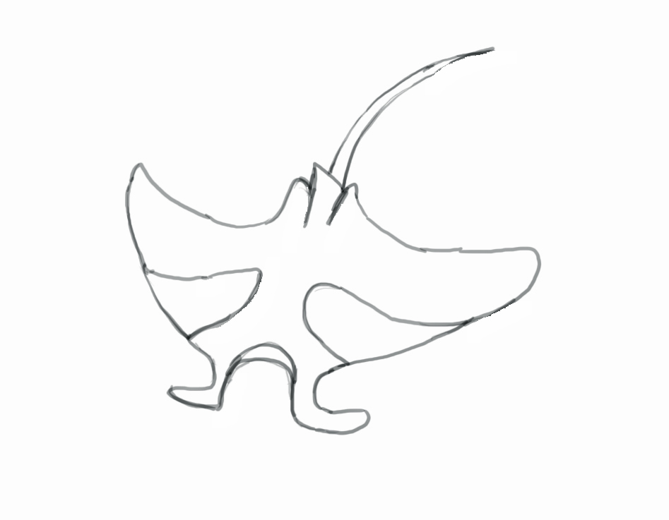 947x737 How To Draw A Manta Ray
