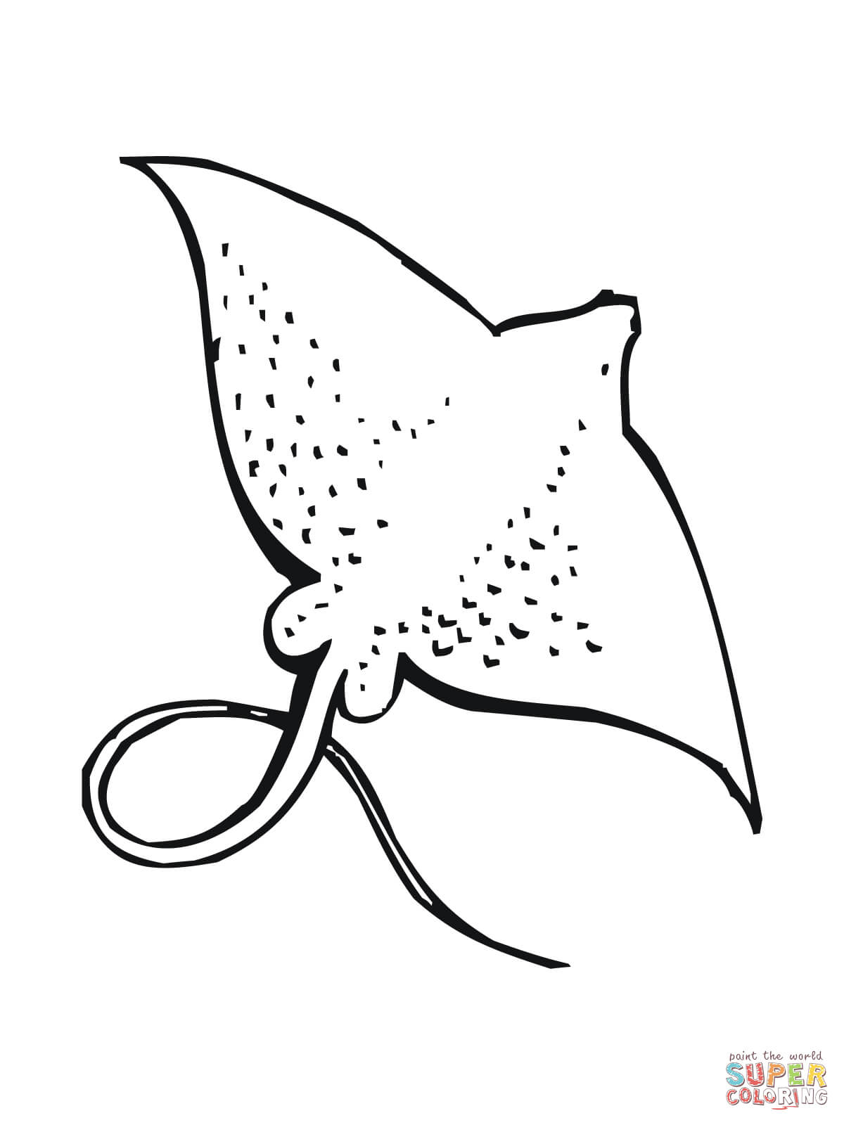 1200x1600 Skate Fish Coloring Page Free Printable Coloring Pages