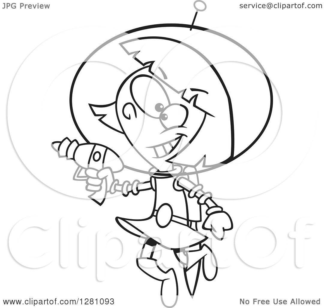 1080x1024 Cartoon Clipart Of A Black And White Cartoon Happy Little Space