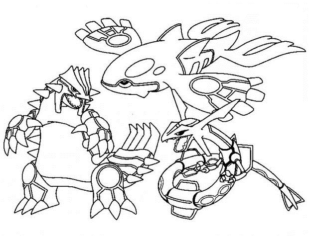 620x475 Groudon, Kyogre, Rayquaza By Blackkyurem2