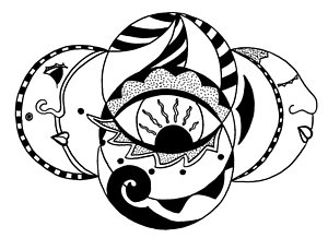 300x218 Moon Rays Drawings Fine Art America