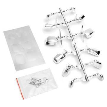 361x361 Upgrade Rear View Mirror Set Silver For 110 Rc Car On Road 00369s