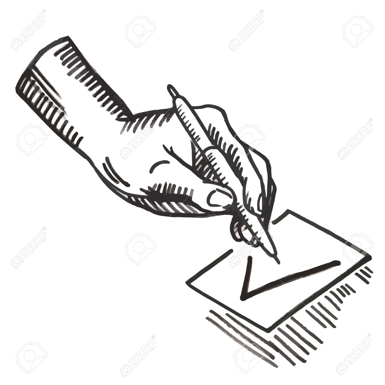 1300x1300 Drawn Pen Hand Drawing