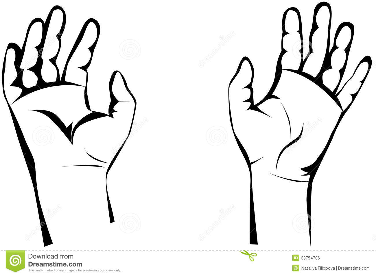 1300x954 Two Hands Reaching Clip Art