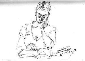 300x215 Girl Reading Book Drawings Fine Art America