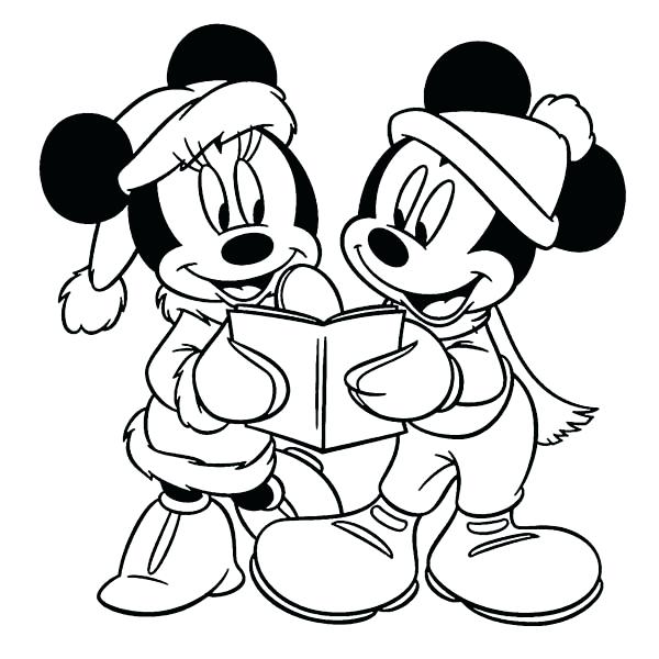 600x600 Mickey Coloring Book Also Mickey And Mouse Reading Book For Winter