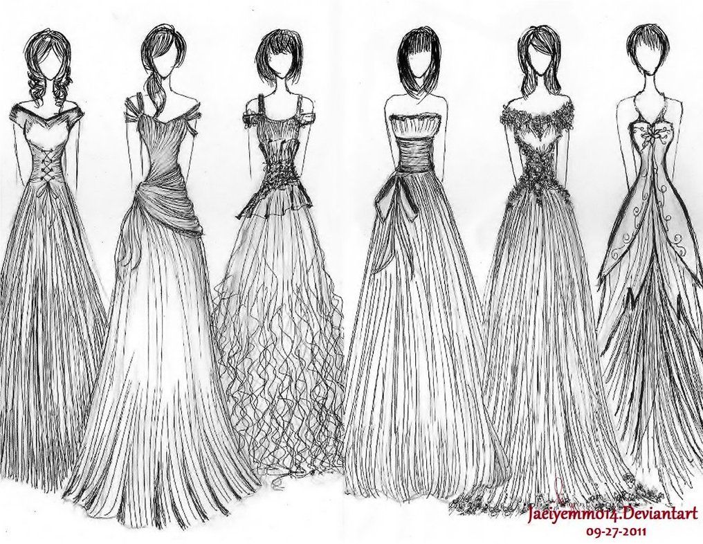 1016x786 Dress Sketch Can 1, 2, And 6 Be In Real Life, Please Personal