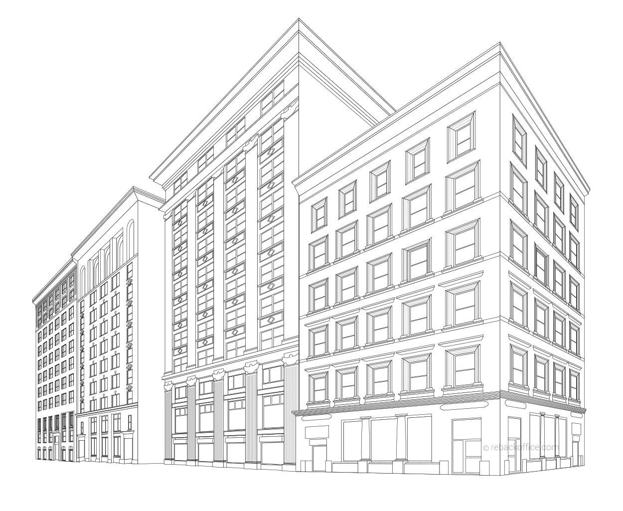 1250x1025 Rebackoffice Building Line Art Renderings Example 02