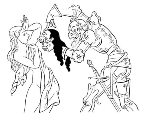 480x393 Real Face Of A Knight Coloring Page Free Printable Coloring Pages