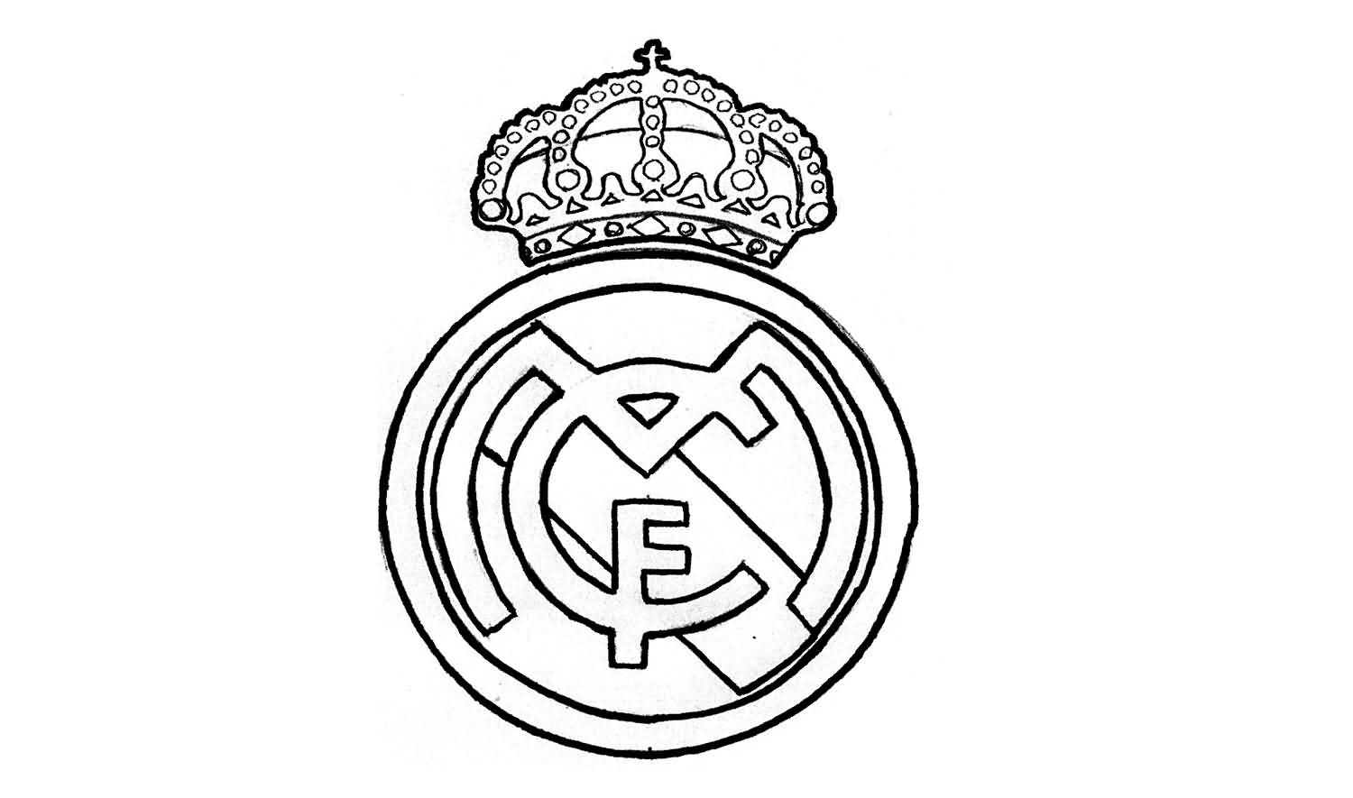 Real Madrid Drawing : Real Madrid Logo Drawing at GetDrawings | Free