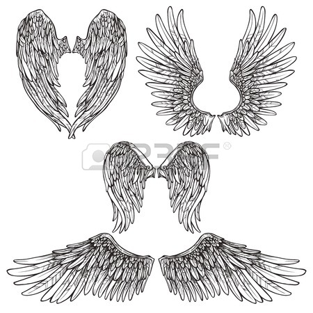 450x450 2,311 Angel Wings Vector Stock Illustrations, Cliparts And Royalty