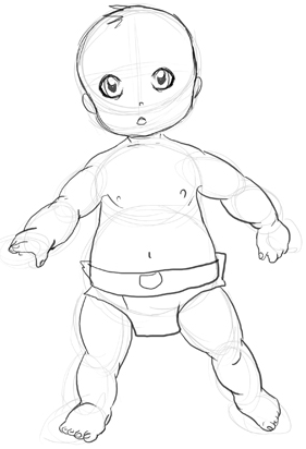 281x412 How To Draw Babies Step By Step Drawing Tutorial Techniques