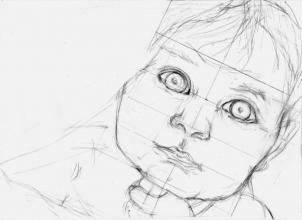 302x220 How To Draw A Realistic Baby, Step By Step, Realistic, Drawing