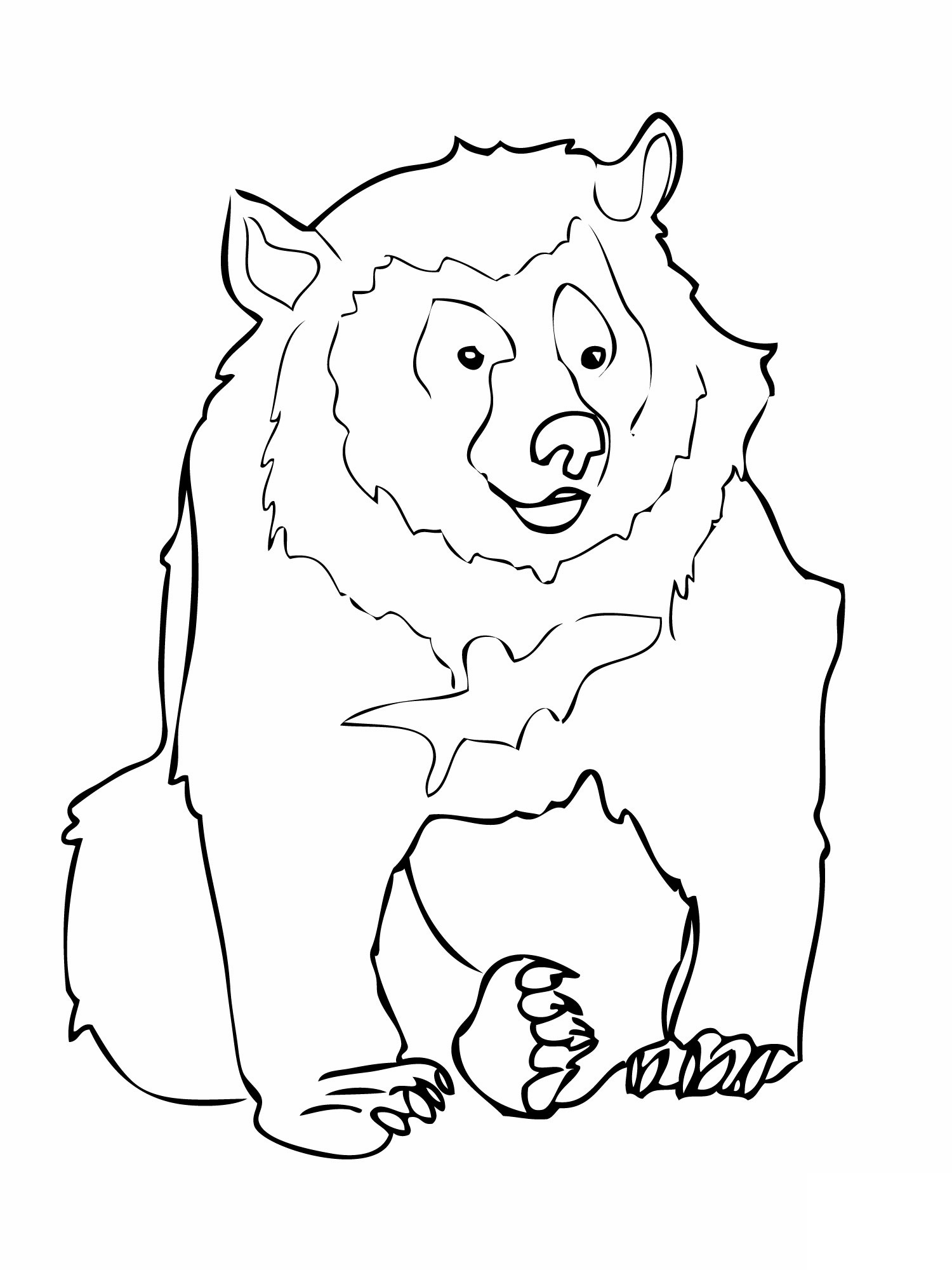 1500x2000 Free Printable Bear Coloring Pages For Kids