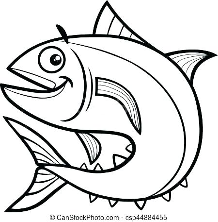 450x457 Realistic Fish Coloring Pages Delightful Fish Coloring E Image