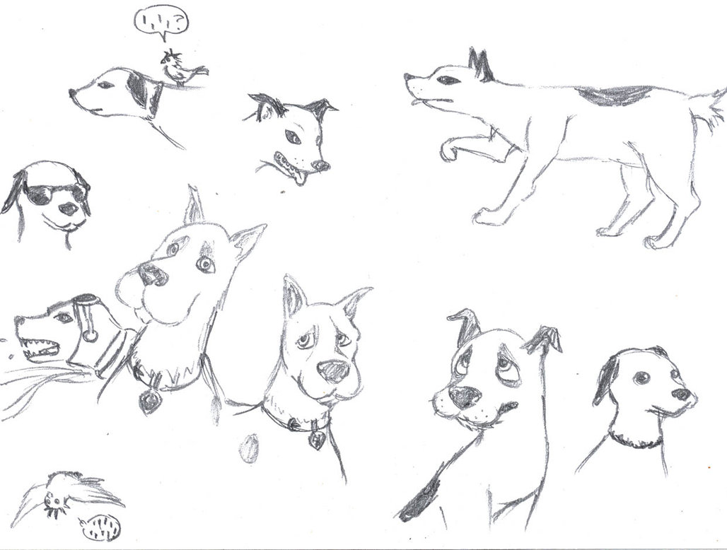 1028x778 Realistic Cartoon Dogs By Eltipejoloco